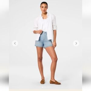 SPANX Women's Light Blue Jean Shorts